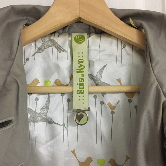Soia & Kyo grey coat, size XS. - Picture 3 of 10